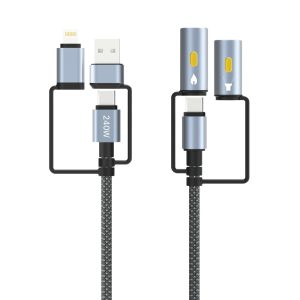 کابل شارژ 6 کاره کی اف سنیور مدل KF Senior S-15 6 in 1 Data Cable